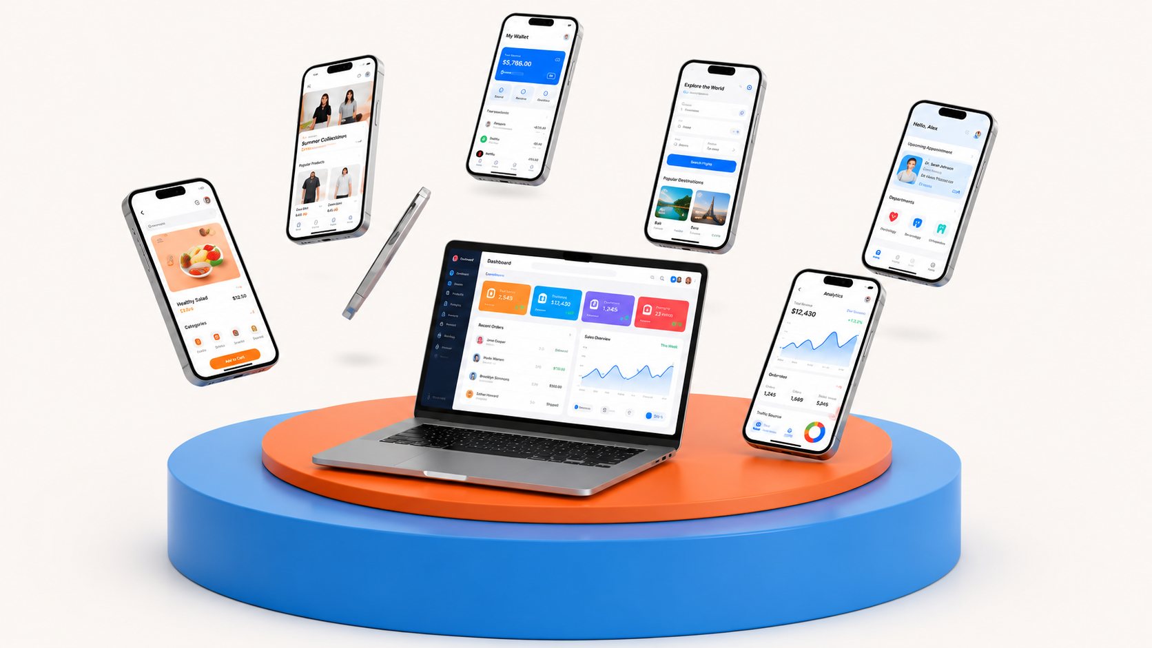 A suite of mobile apps and dashboards we build
