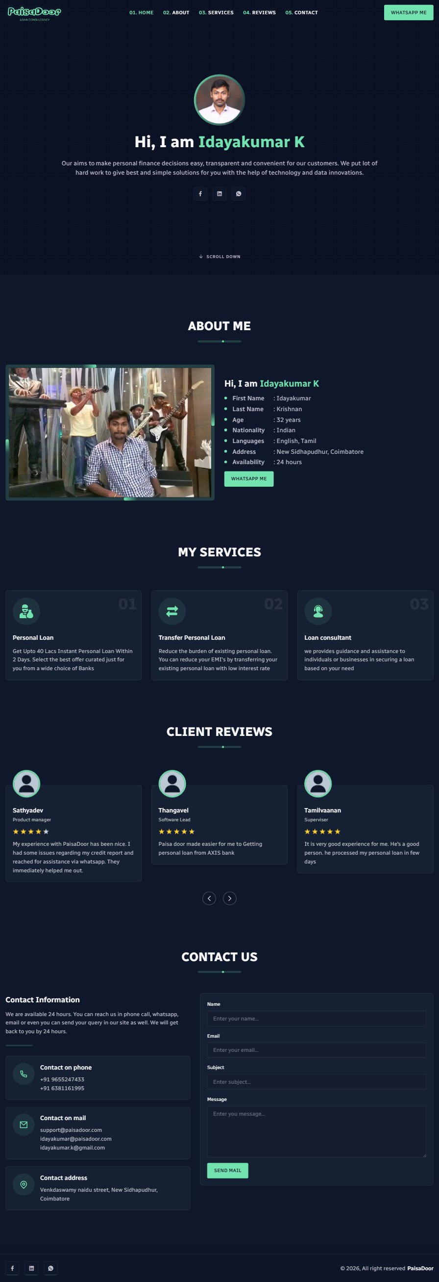 Paisadoor — full site preview