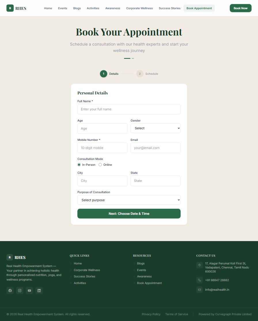 RealHealth — full site preview